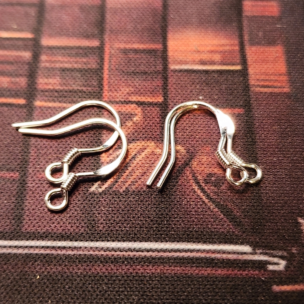 2 Pairs - 925 Sterling Silver Earring Hooks